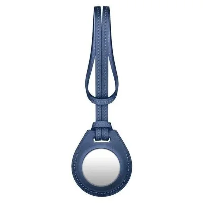 Viva Madrid Airtrax Genuine Leather Bag Charm Case - Navy